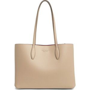 New Kate Spade All Day Large Tote Leather Timeless Taupe